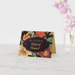 Cartão de madrinha de casamento