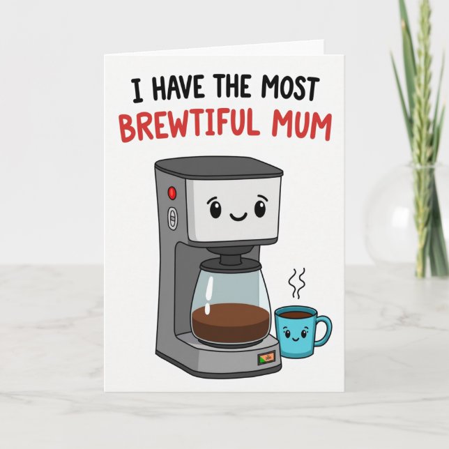 Cartão de Mãe Brewtiful Doce (Frente)