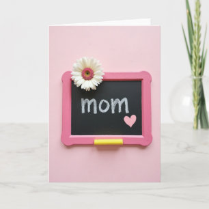 Cartão de Mãe de Quadro Negro Rosa