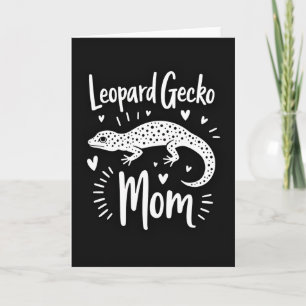 Cartão de Mãe do Doce Lagarto Leopardo