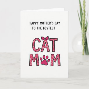 Cartão de Mãe Gata Florindo