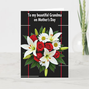 Cartão de Mães Crimson Roses