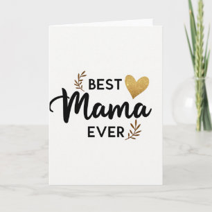 Cartão de Mamãe Coração de Ouro