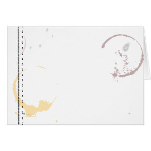 Cartão de Mancha de Café para Máquina de Escritura