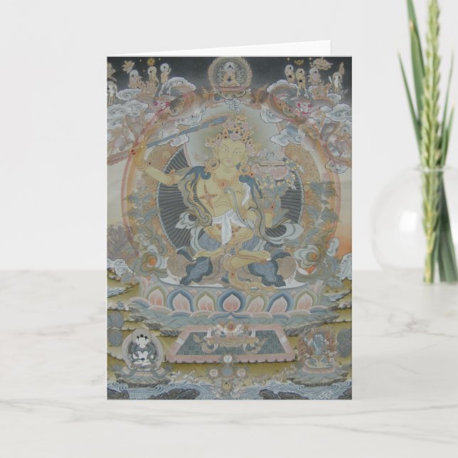 Cartão de Manjushri (Frente)