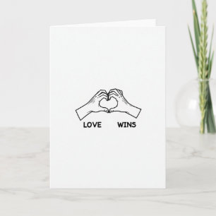 Cartão de Mãos do Amor Simples que Conquista o Cor