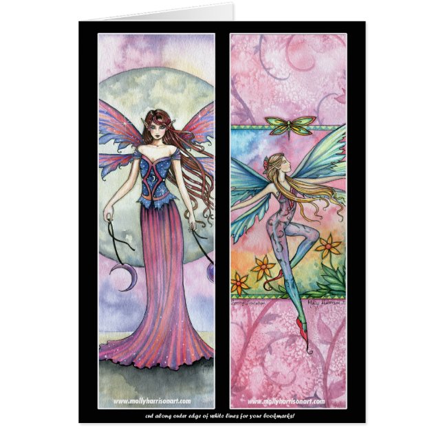 Cartão de Marcadores de Fadas por Molly Harrison (Frente)