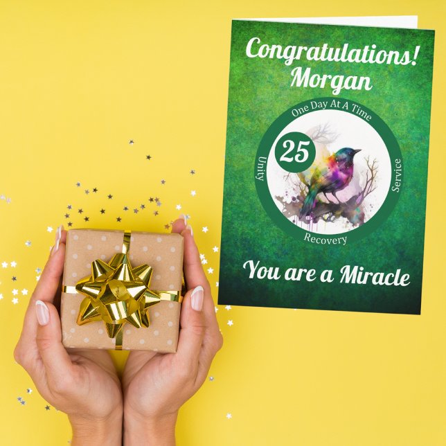 Cartão de Marco de Recuperação de Pássaro Aquarela (Criador carregado)