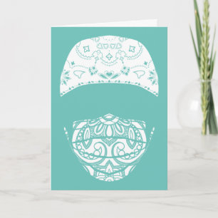 cartão de máscara dimensionado