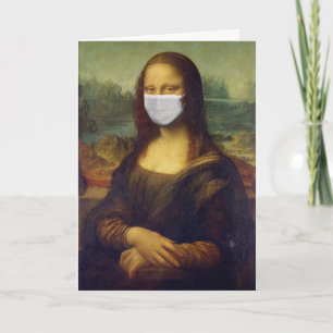 CARTÃO DE MÁSCARA MONA LISA, APENAS PARA DIVERTIDA
