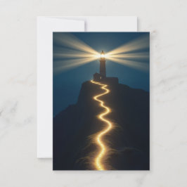 Cartão de Meditação de Farol de Orientação