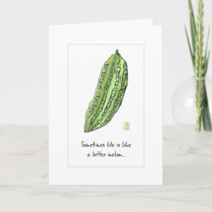 Cartão de melão amargo