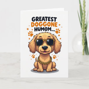 Cartão de Melhor Mãe Cachorro Legal