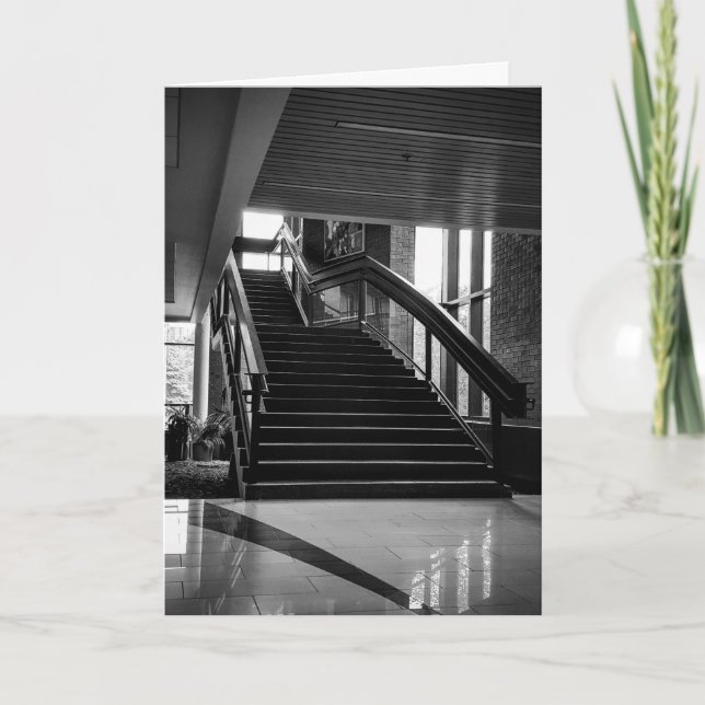 Cartão de Melhoras "Collegiate Stairway" (Frente)
