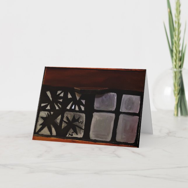 Cartão de Melhoras "Fragmentos de Acrílico" (Frente)