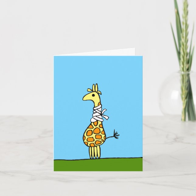 Cartão de Melhoras Girafa (Frente)