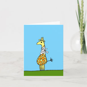 Cartão de Melhoras Girafa