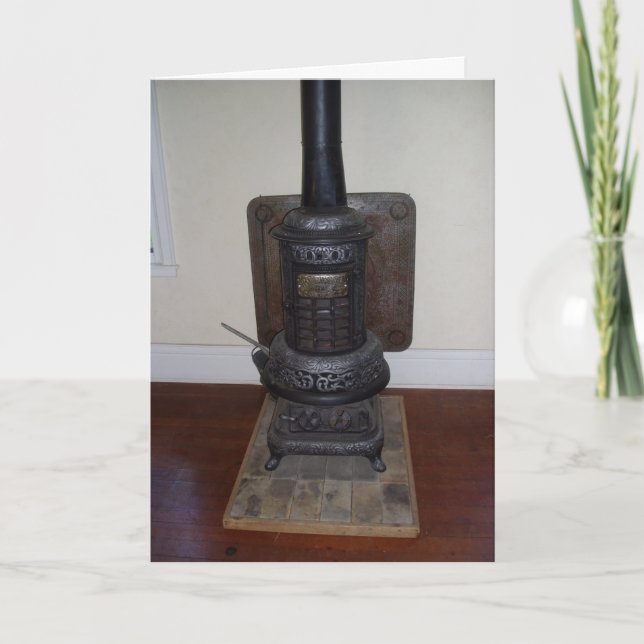 Cartão de Melhoras "Library Church Furnace" (Frente)