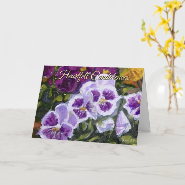 Cartão de Memória e Lembrança Roxo Verde Amarelo (Flor Amarela)