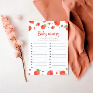 Cartão de Memória para Bebês, Chá de fraldas Berry