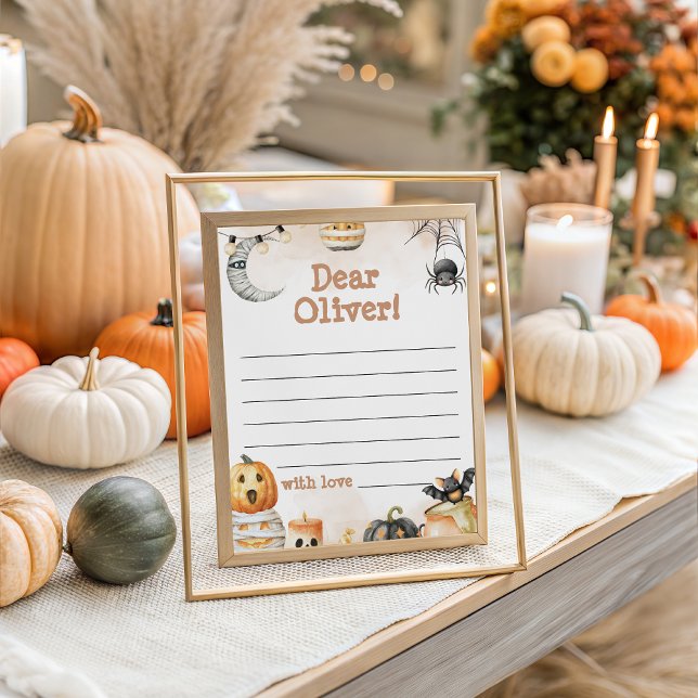 Cartão de Memória Spooky One Birthday (Criador carregado)