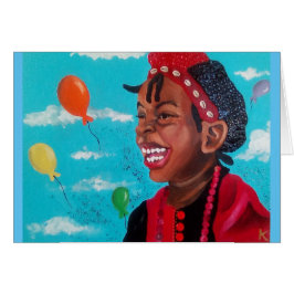 Cartão de Menino Balão
