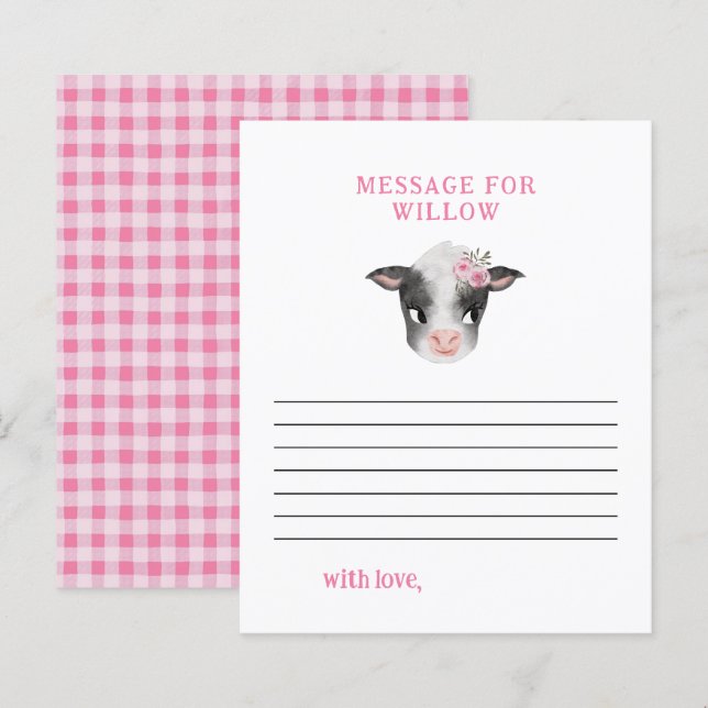 Cartão de Mensagem da Cápsula de Aniversário com V (Frente/Verso)