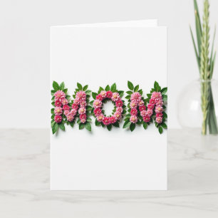 Cartão de Mensagem de Amor Floral
