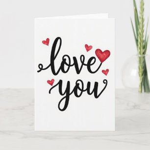 Cartão de Mensagem de Amor Sincero