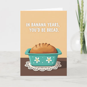 Cartão de Mensagem de Aniversário de Pão