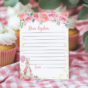 Cartão de Mensagem de Nota da Cápsula de Peter Rab