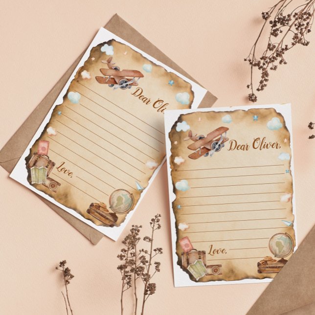 Cartão de Mensagem de Nota da Cápsula Horária do A (Criador carregado)