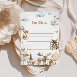 Cartão de Mensagem de Nota de Aniversário do Woodl