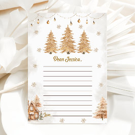 Cartão de Mensagem de Nota de Cápsula de Árvore de