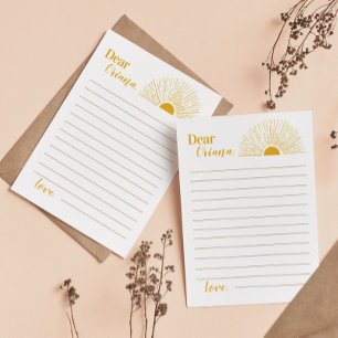 Cartão de Mensagem de Nota de Cápsula de Horário S