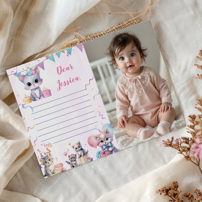 Cartão de Mensagem de Nota de Gato de Gato de Gato (Criador carregado)