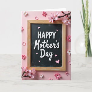Cartão de Mensagem do Dia das Mães Feliz