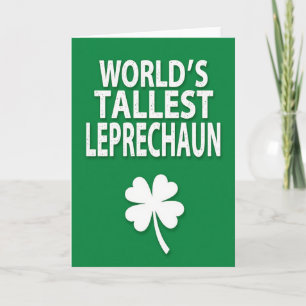 Cartão de Mensagem do Leprechaun Manchado