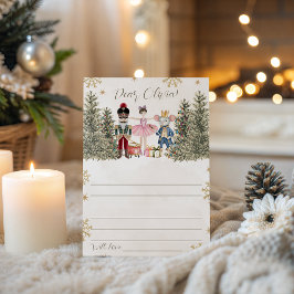Cartão de Mensagem do Nutcracker Sugar Plum