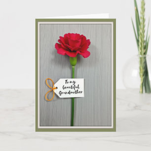 Cartão de Mensagem Flor de Rubi