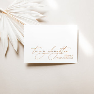 Cartão De Mensagem "Para Minha Filha No Dia Do Cas