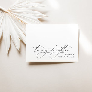 Cartão De Mensagem "Para Minha Filha No Dia Do Cas