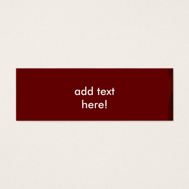 Cartão de Mensagem Vermelho Fundo (Frente)