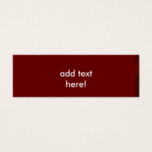 Cartão de Mensagem Vermelho Profundo