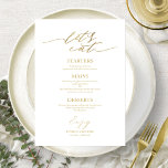 Cartão De Menu De Casamento De Script Chic Eat De<br><div class="desc">Um simples cartão de casamento de caligrafia. Eu ofereço um serviço de personalização gratuito,  se você tiver perguntas ou solicitações especiais,  por favor,  sinta-se à vontade para me contactar.</div>