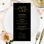 Cartão De Menu De Casamento De Script Chic Eat De<br><div class="desc">Um simples cartão de casamento de caligrafia. Eu ofereço um serviço de personalização gratuito,  se você tiver perguntas ou solicitações especiais,  por favor,  sinta-se à vontade para me contactar.</div>