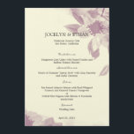 Cartão de Menu de Casamento Floral de Watercolor<br><div class="desc">Uma tomada moderna do design floral faz esta Coleção de Casamentos Florais de Watercolor, irresistível, encantadora e romântica. Escolha entre um fundo creme para uma aparência mais antiga ou um fundo branco para uma aparência mais contemporânea. Disponível em várias cores. As cores personalizadas e os itens correspondentes também estão disponíveis...</div>