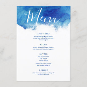 Cartão de Menu de Casamento Oculto Pneumático