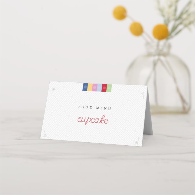 Cartão de menu de comida Doljanchi Coreano (Frente)