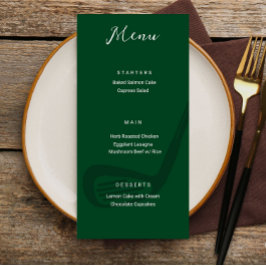 Cartão de Menu de Festa de Aniversário com Tema de